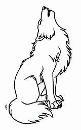 Howling Animal sketch template