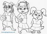 Alvin Chipmunks Coloring Pages Chipettes Halloween Town Kids Drawing Printable Getdrawings Brittany Color Print Character Getcolorings Lovely sketch template