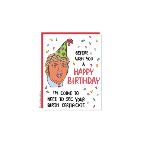 pin  donald trump birthday cards