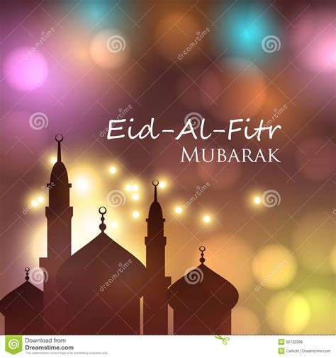 invitation card  muslim eid al fitr holiday stock vector illustration  card greeting
