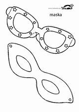 Print Krokotak Mask Domino Kids Halloween Glasses sketch template