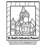 Cathedral St Basil Moscow Coloring Crayola Pages sketch template