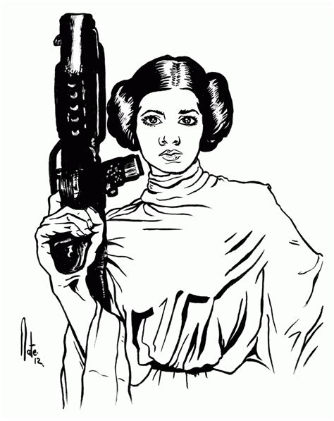 princess leia coloring pages clip art library