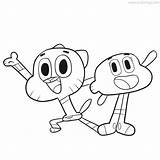 Gumball Xcolorings sketch template