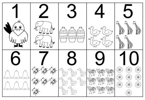printable number coloring pages  kids numeros  ninos