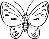 Butterfly Coloring Pages Butterflies Printable Color Colouring Kids Clipart sketch template