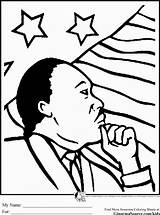 Coloring Martin King Luther Pages Mlk Kids sketch template