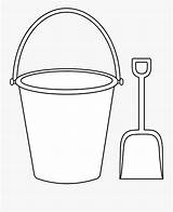 Shovel Coloring Bucket Sand Pail Craft Clipartkey sketch template