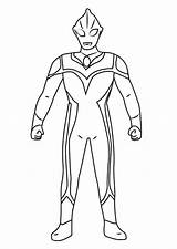 Ultraman Tiga Colorear Mewarnai Belial sketch template