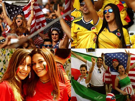 عکس تماشاگران زن جام جهانی 2014 فوتبال در برزیل بدون سانسور