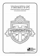 Coloring Pages Toronto Fc Logo Soccer Mls Logos Cool League Clubs Team Major Usc Portugal Template Kids sketch template