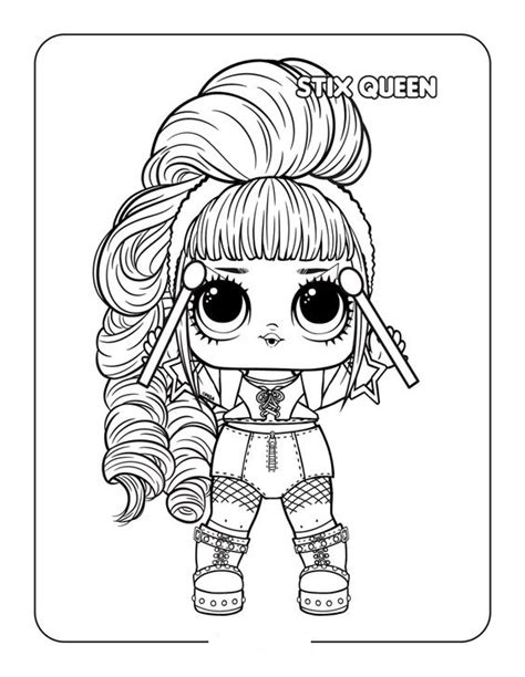 queen lol surprise doll coloring pages lol surprise doll coloring