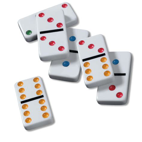 mexican train domino game collectors tin case double  color dot dominos  ebay