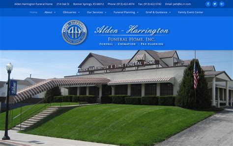 funeral home website designs  set  bar
