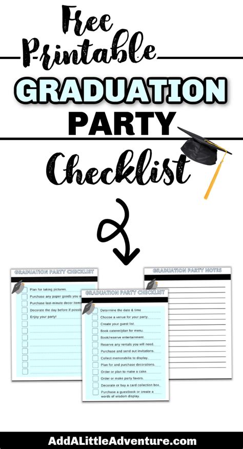 printable graduation party checklist graduation party planning