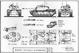 Patton M46 M48 sketch template