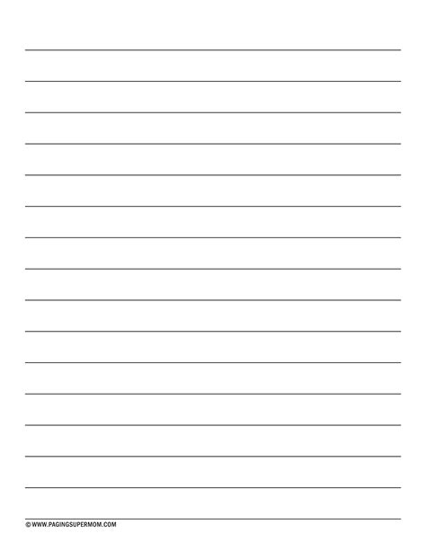 vertical spalding inspired lined paper writing paper template