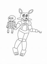 Mangle Fnaf Coloring Pages Foxy Colouring Printable Getcolorings Toy Quick Color Print Popular sketch template