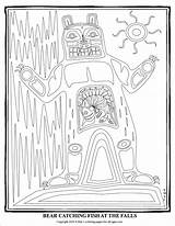 Pacific Coloring Pages American Native Northwest Tribes 1275 79kb Getcolorings sketch template