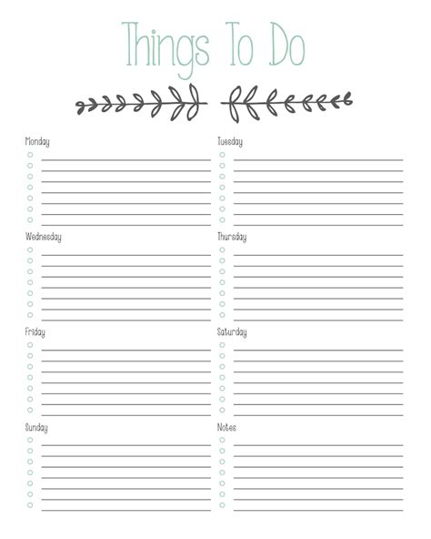 pin  luise osing  crafty   lists printable planner pages