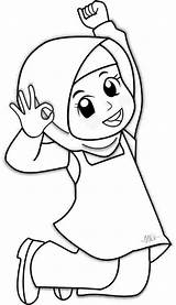 Mewarnai Islamic Ramadan Muslimah Ana Hijab Gebet Putri Sholeh Kartun Kunjungi Papan Fbcdn Sphotos Eid sketch template