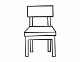 Chair Coloring Dining Pages Living Room Coloringcrew Book Bookcase Drawers sketch template