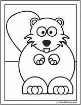 Beaver Coloring Pages Color Cartoon Beavers Habitat Dams Big Getdrawings Drawing Template sketch template