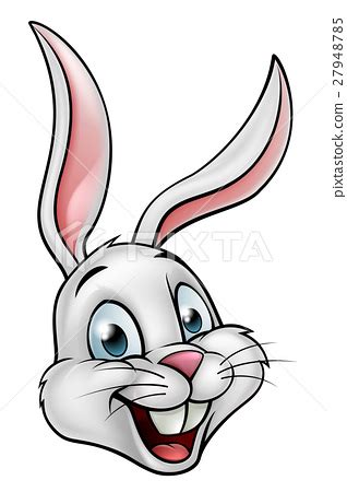 bunny face cartoon cute rabbit face cartoon animal vector