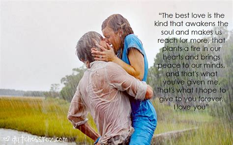 the winner is and my favourite quotes from the notebook