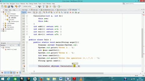 class  object  java simple calculator program  java java tutorial  beginners youtube