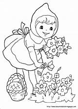 Red Riding Little Hood Pages Coloring sketch template