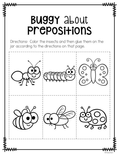 busy ps prepositions preposition worksheets kindergarten