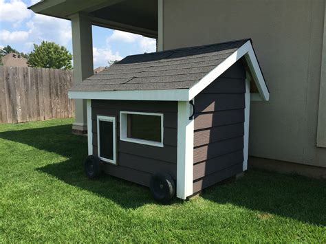 built  doghouse post imgur dog house diy outdoor dog house dog house
