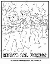 Coloring Pages Exercise Fitness Kids Preschoolers Color Printable Getcolorings Perfect Print sketch template