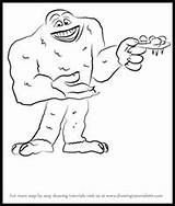 Inc Monsters Drawing Yeti Draw Step Characters Disney Lessons Tutorial Movies sketch template