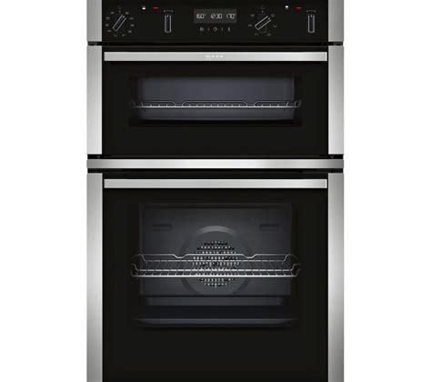 buy neff uacmhnb electric double oven stainless steel  delivery currys