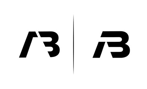 initial ab monogram logo design vector  vector art  vecteezy