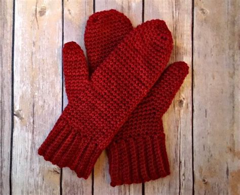 basic mittens  crochet pattern love life yarn