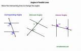 Angles Parallel Lines Geogebra Similar Intersecting Related Triangle Activity Resources sketch template