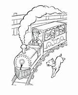 Coloring Pages Express Polar Printable Steam Engine sketch template