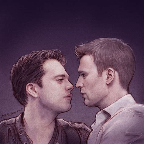 the 17 hottest sweetest fan works of art that imagines captain america and bucky as a gay couple