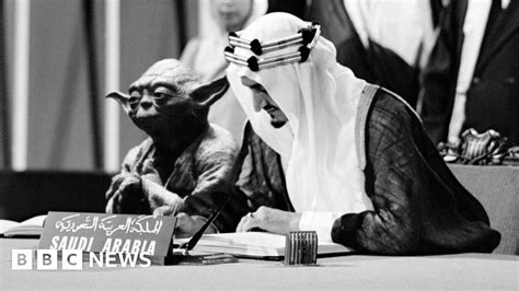 saudi textbook features image of yoda with king faisal bbc news