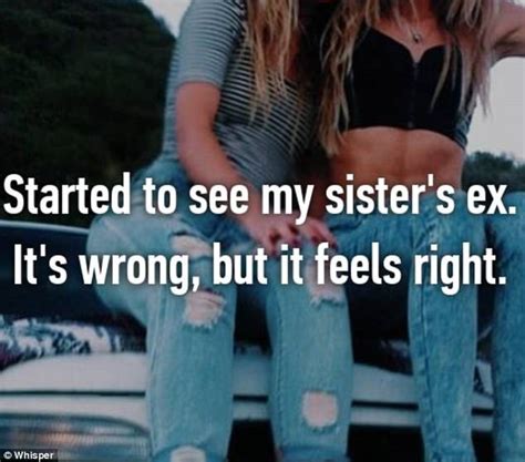 whisper users post confessions about dating sibling s ex daily mail