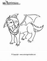 Coloring Dragon Lion Pages Fantasy Printable Thank Please sketch template
