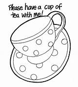 Coloring Tea Cup Pages Teapot Party Colouring Elvis Presley Drawing Cups Coffee Sheets Kids Boston Printable Color Teacup Iced Getcolorings sketch template
