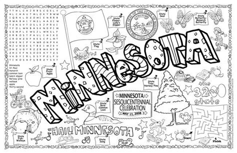 minnesota symbols facts funsheet aei pack   minnesota