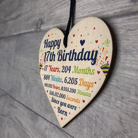 birthday gifts  card wood heart gift  son daughter