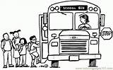 Bus Coloring School Pages Printable sketch template