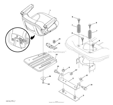 Husqvarna Yta24v48 96045005200 2015 07 Parts Diagram For Seat