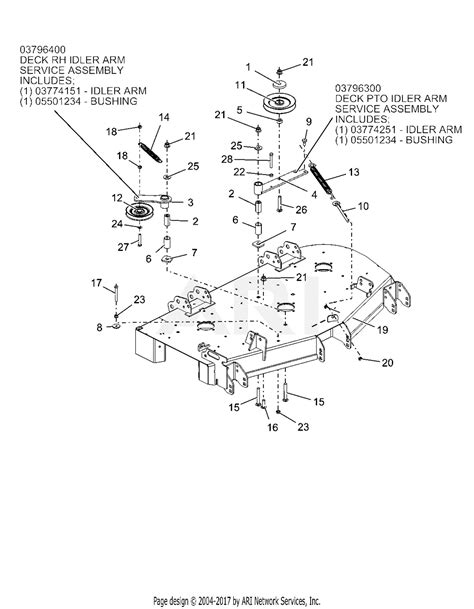 Gravely 991084 060000 Zt Hd 60 Parts Diagram For Deck Idlers